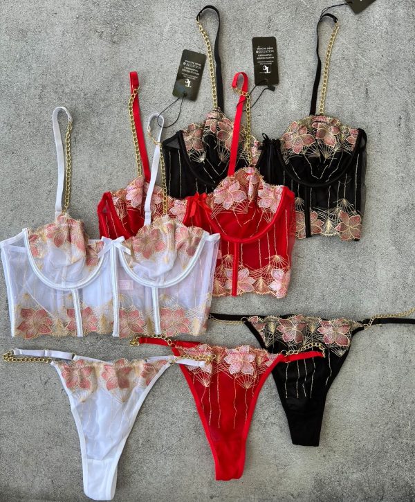 conjunto erótico cadenas pack x6