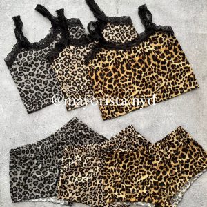pijama c/ short animal print pack x6